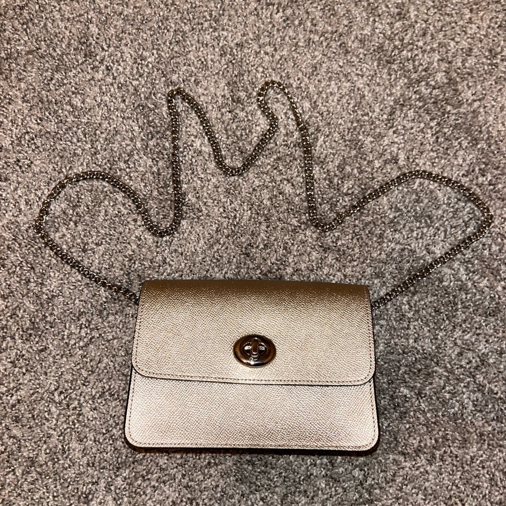 Brand New Gold Coach Bag